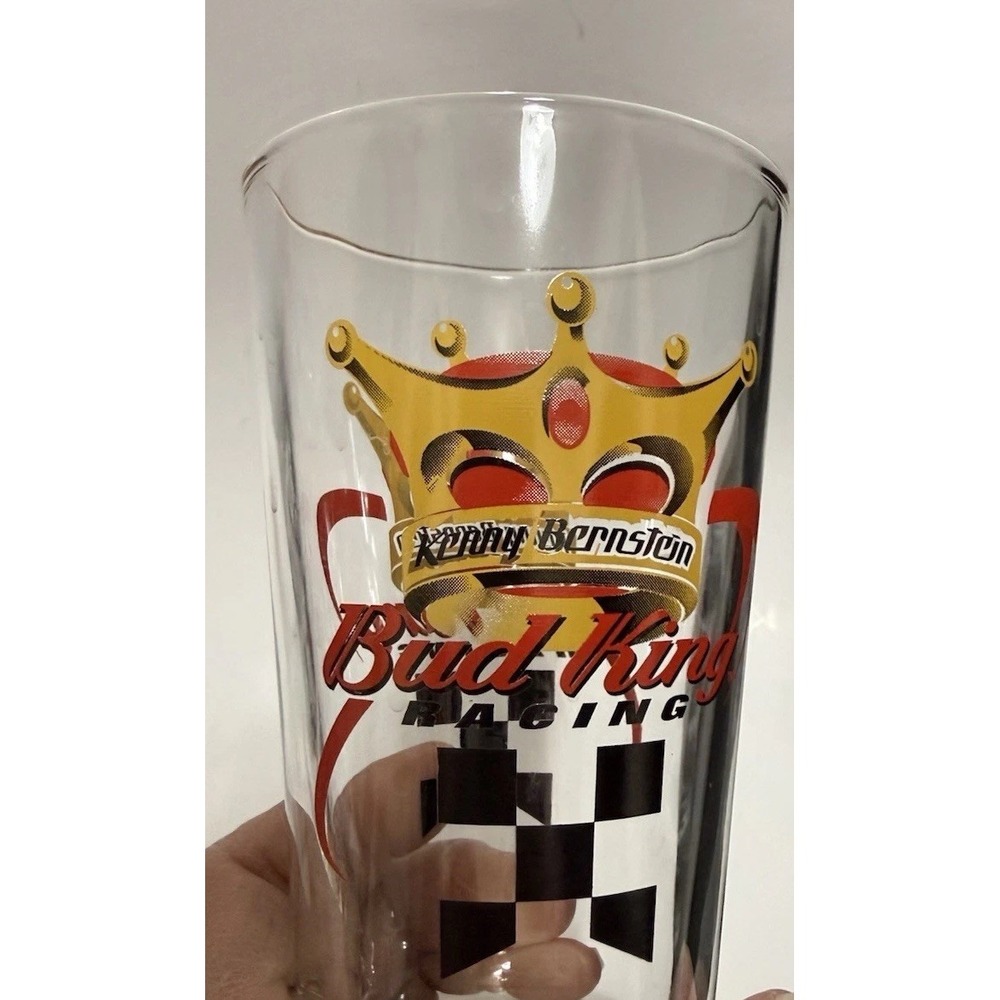 KENNY BERNSTEIN BUD KING RACING DRINKING‎ GLASS PInt